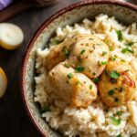 Easy dinner: Garlic butter chicken and cauliflower rice recipe.