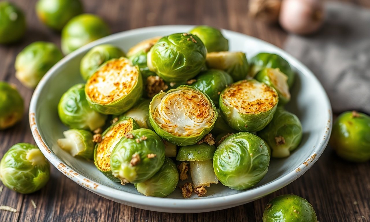 Honey Garlic Brussels Sprouts: Flavorful, roasted side dish for dinner.