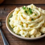 Healthy Mashed Cauliflower recipe: a delicious, low-carb side dish.