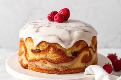 Perfect marble pound cake recipe for baking perfection.