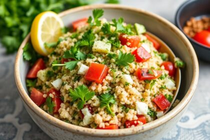 Fast fresh tabouli recipe: Authentic Mediterranean flavor.