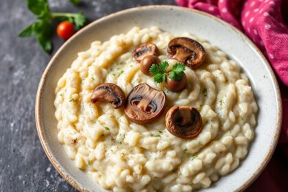 Creamy mushroom risotto: a culinary masterpiece guide.