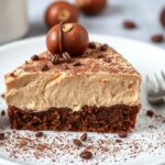 Delicious Chocolate Chestnut gluten-free dessert with coffee and rum.