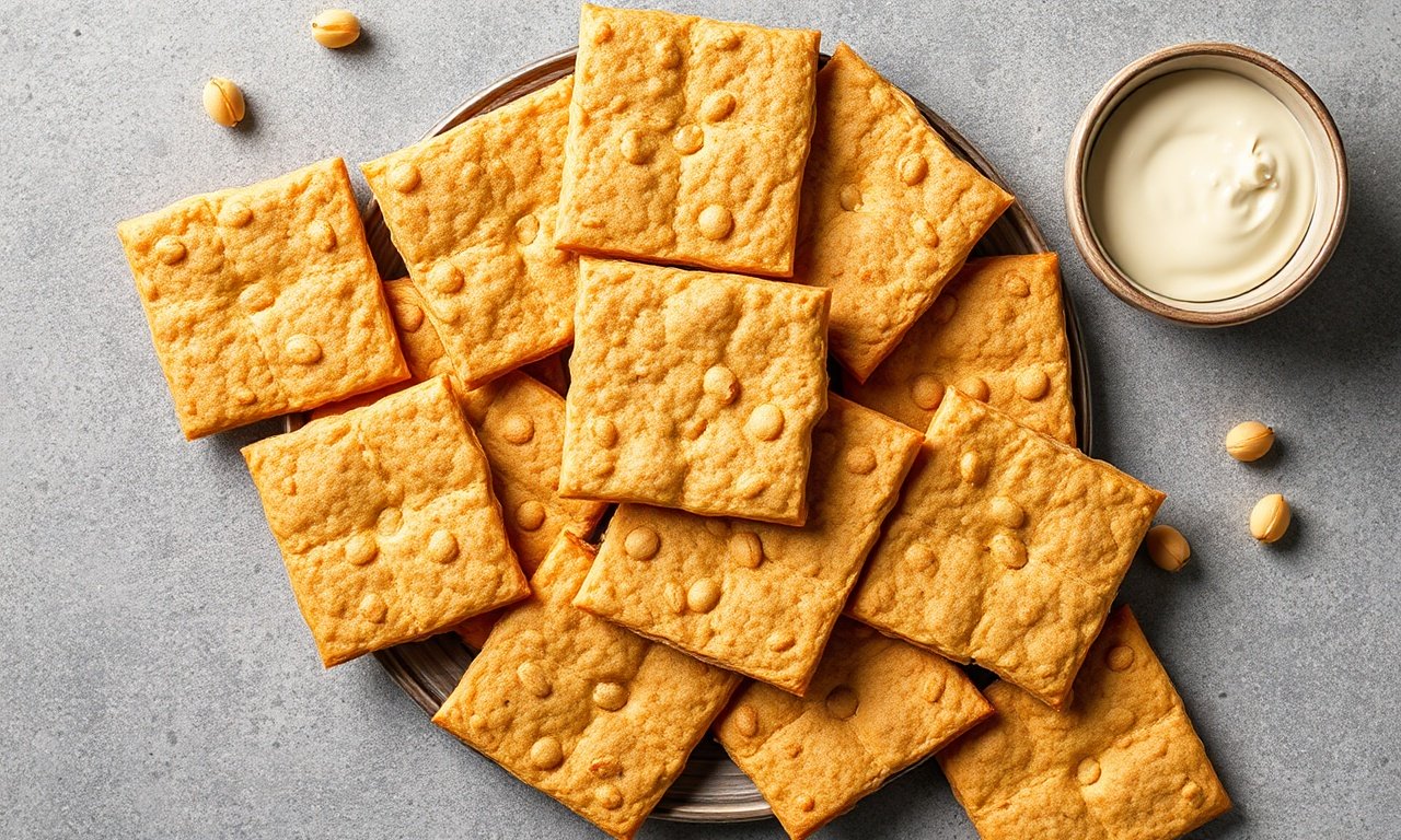 Make chickpea crackers: Guide for perfectly crispy results.