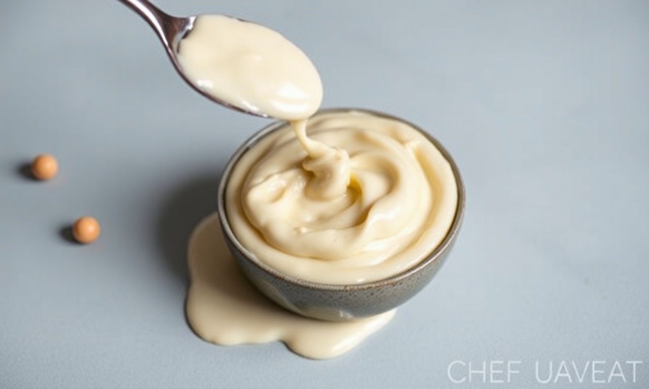 Creamy vegan mayonnaise: the secret to instant deliciousness.