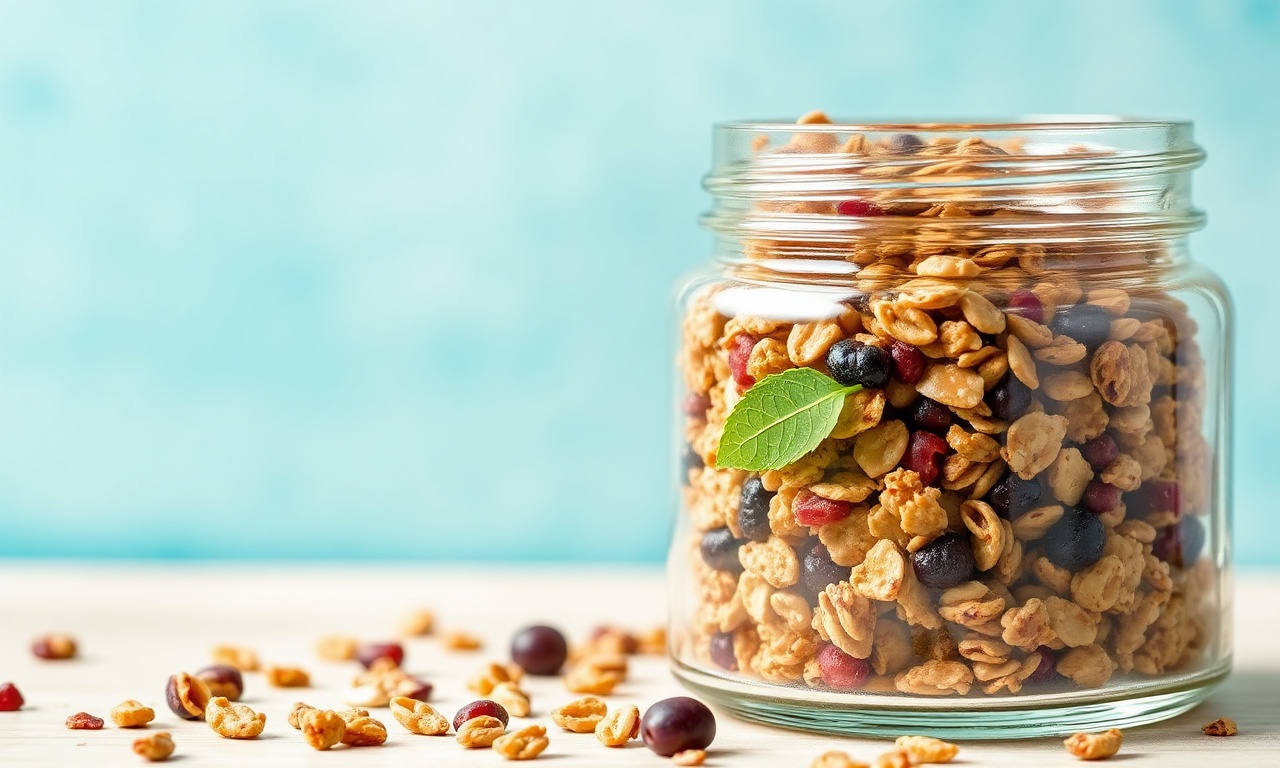 Easy savoury granola: healthy, no-nonsense snack redefined.