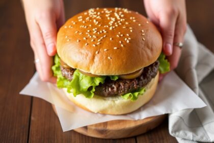 Quick 40 minute hamburger buns recipe.