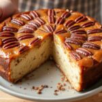 Delicious vegan pecan upside down cake: expert masterclass for an unforgettable dessert.
