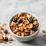 Allergy-friendly vanilla granola for satisfying cravings.