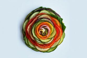 Perfect summer vegetable tian layers.